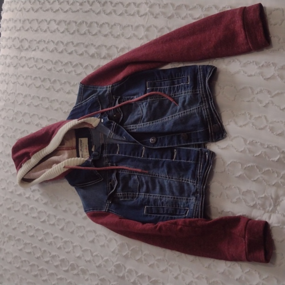 Hooded jean jacket